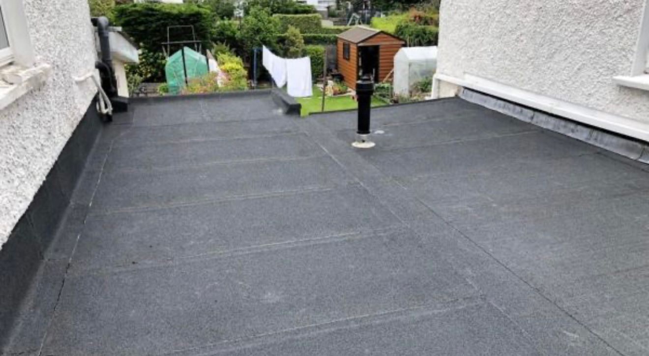 After — Smooth new watertight flat roof