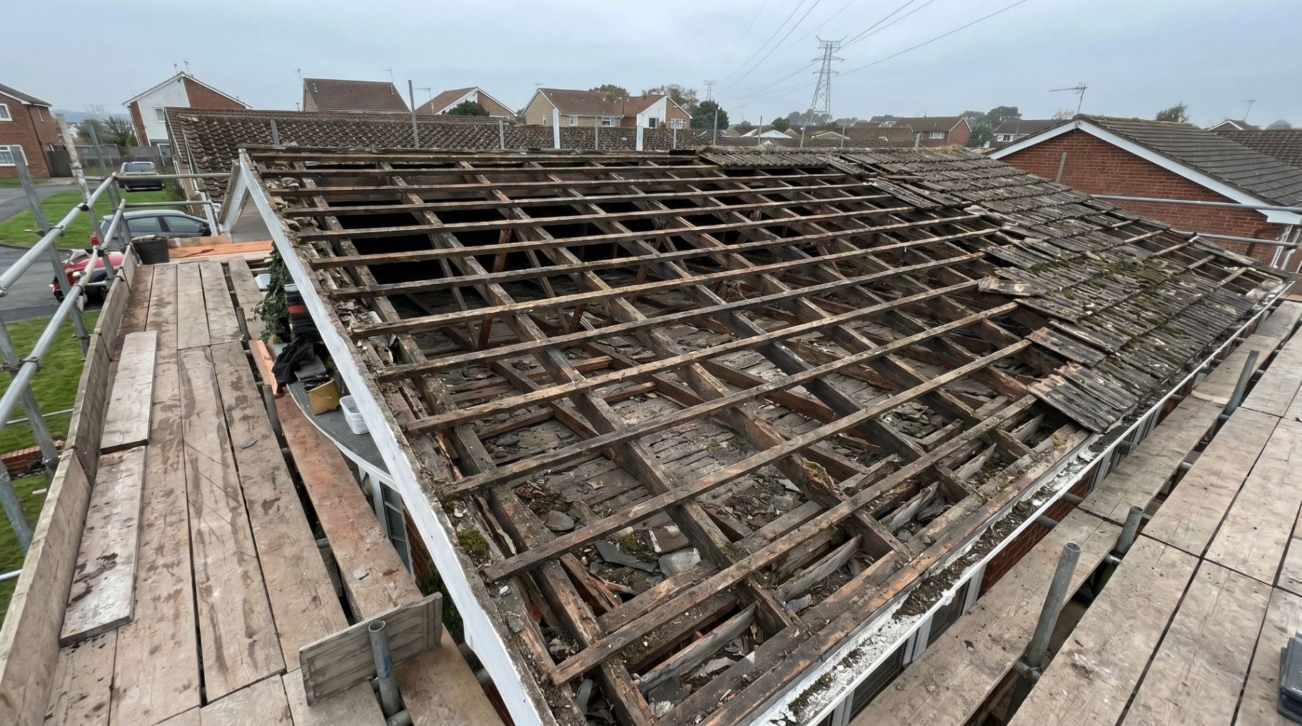 Pitched roof — before — HomeShield project in Ringwood, Dorset & Hampshire